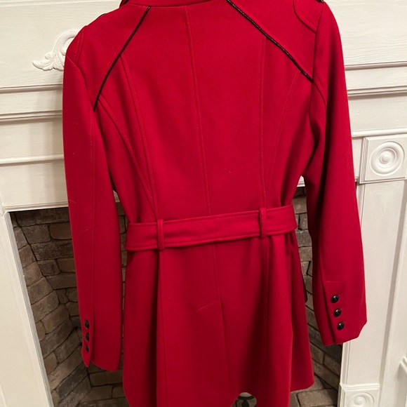 Vintage GUESS Red Pea Coat - Picture 2 of 3